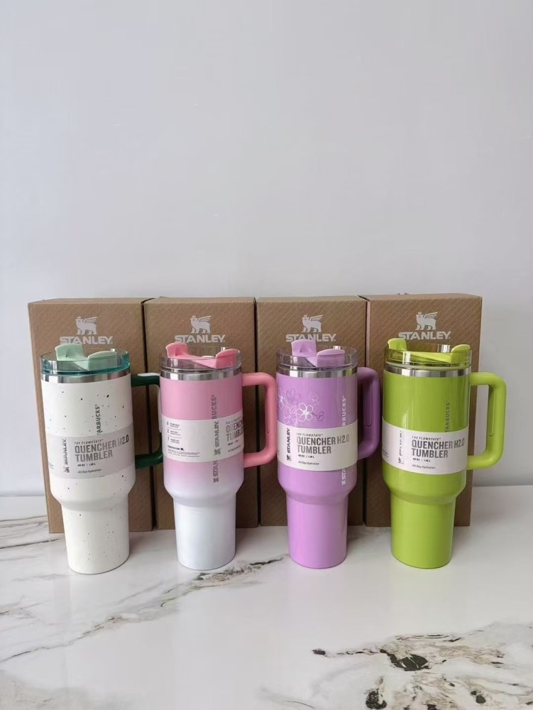 Alwin China RTS 40oz 2.0 Glitter Stanley Mug Starbucks Mixed Color Hot Sale