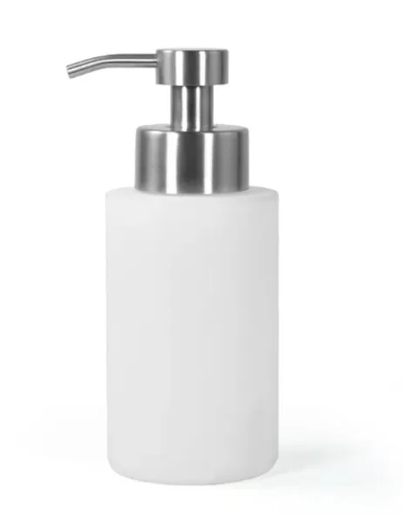 Alwin USA warehouse RTS 550ml 18oz stainless steel white sublimation soap dispenser bottle with pump 25pcs/case