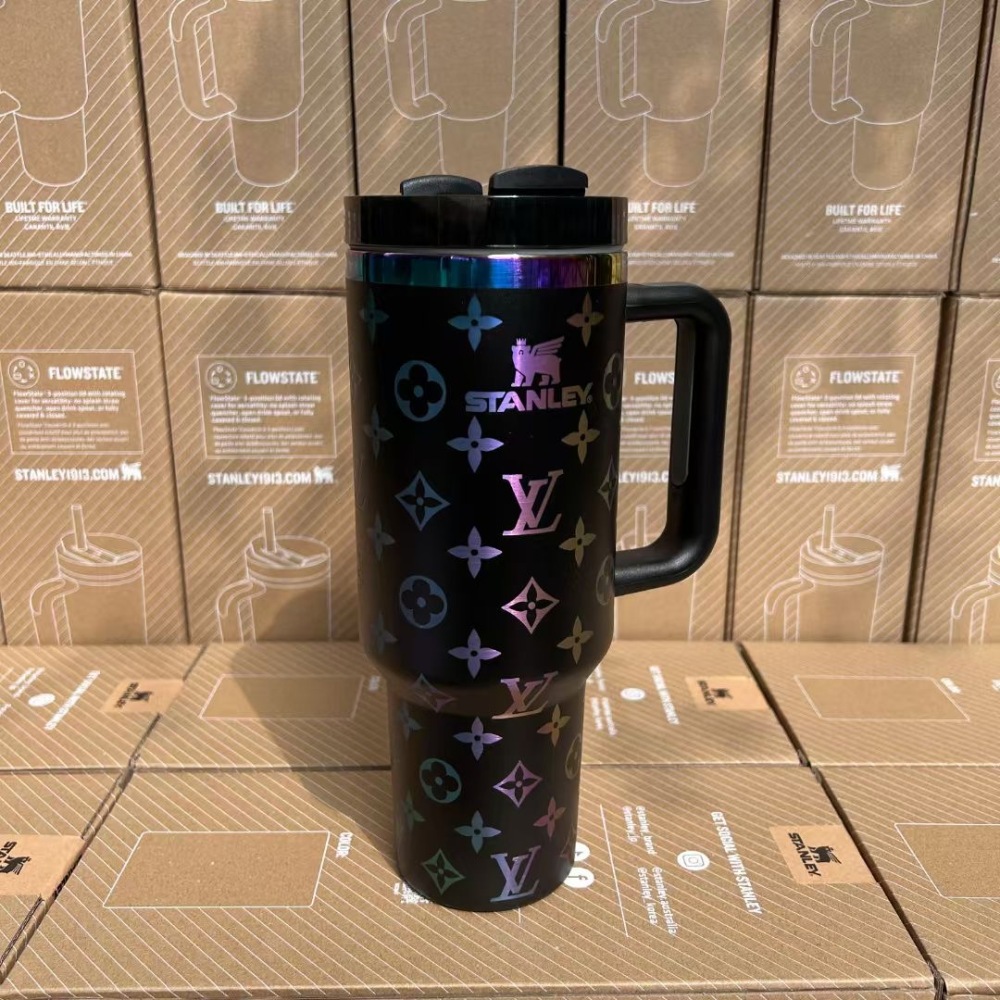 Alwin New arrival Amazon hot selling 20oz 30oz 40oz Stanley And laser engraving LV logo China Warehouse