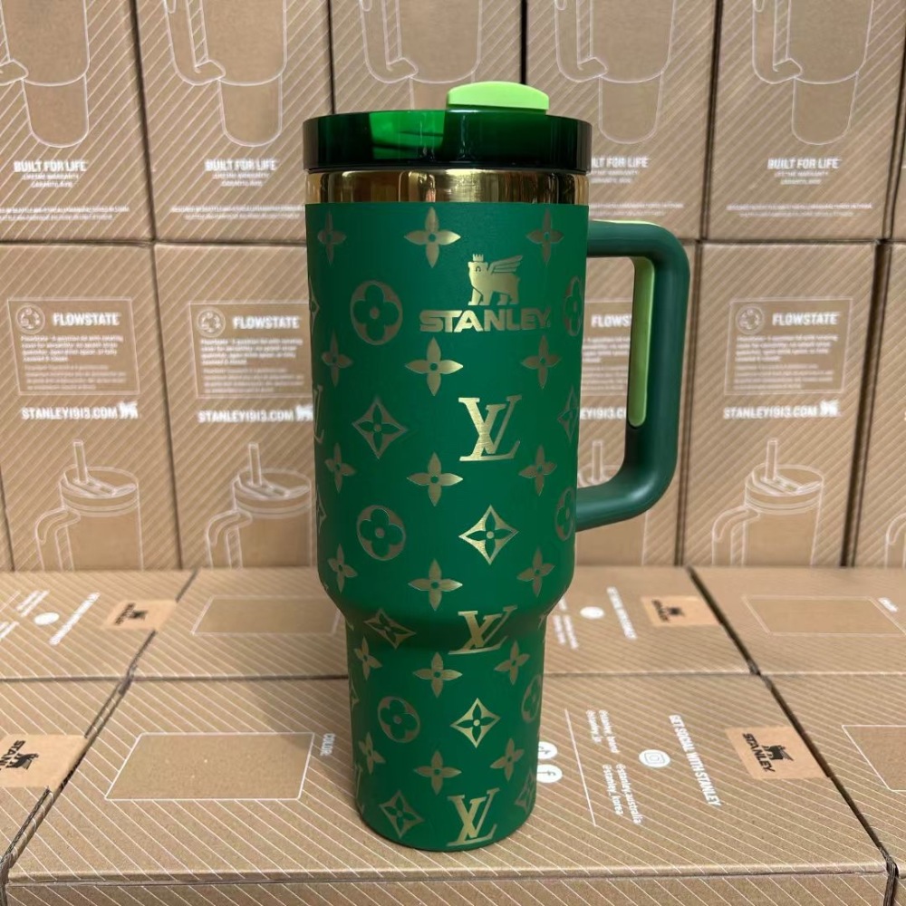 Alwin New arrival Amazon hot selling 20oz 30oz 40oz Stanley And laser engraving LV logo China Warehouse
