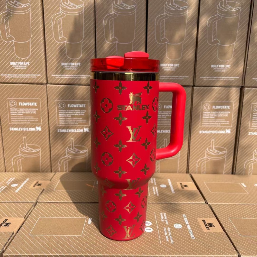 Alwin New arrival Amazon hot selling 20oz 30oz 40oz Stanley And laser engraving LV logo China Warehouse