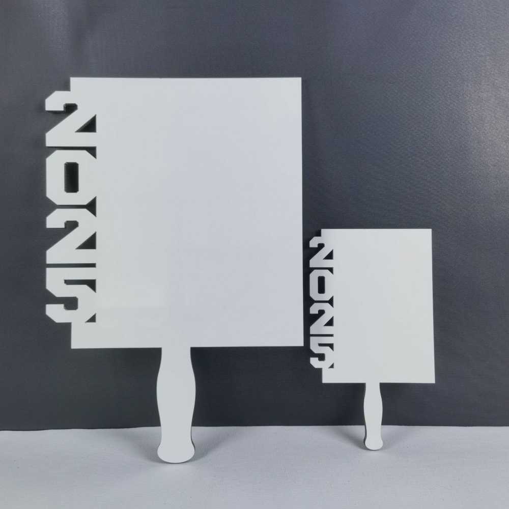 Alwin MDF Graduation Sublimation Blanks Photo Frame Handheld Fan 2024