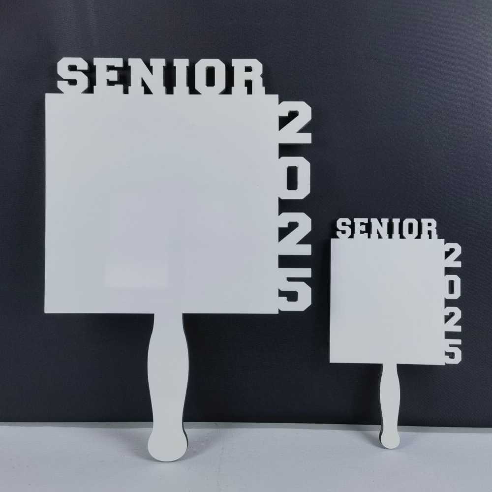 Alwin MDF Graduation Sublimation Blanks Photo Frame Handheld Fan 2024
