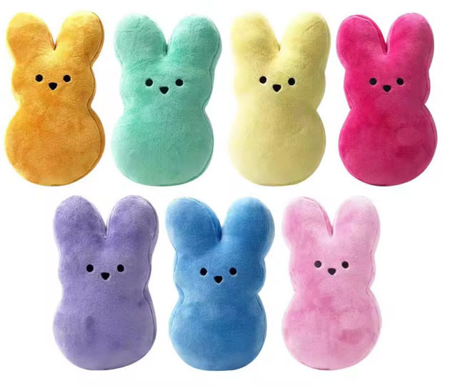 USA RTS Alwin New mixed  colors Easter peep rabbit with Zipper 15cm 20cm 25cm
