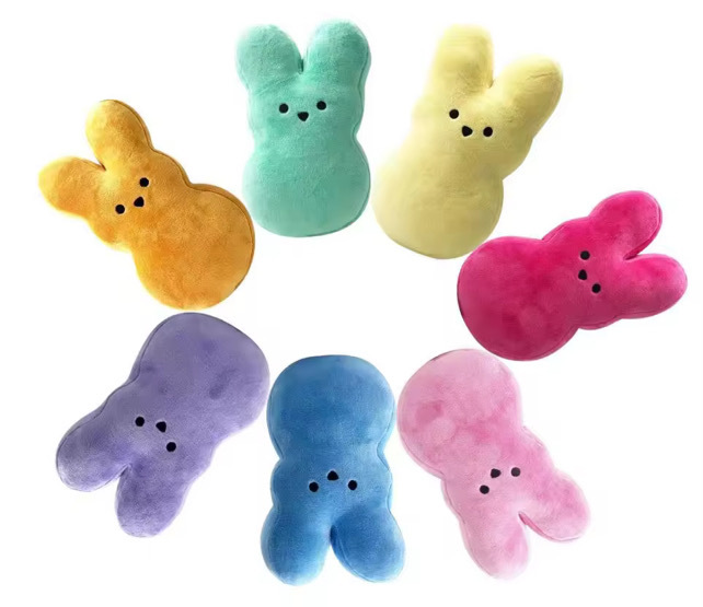 USA RTS Alwin New mixed  colors Easter peep rabbit with Zipper 15cm 20cm 25cm