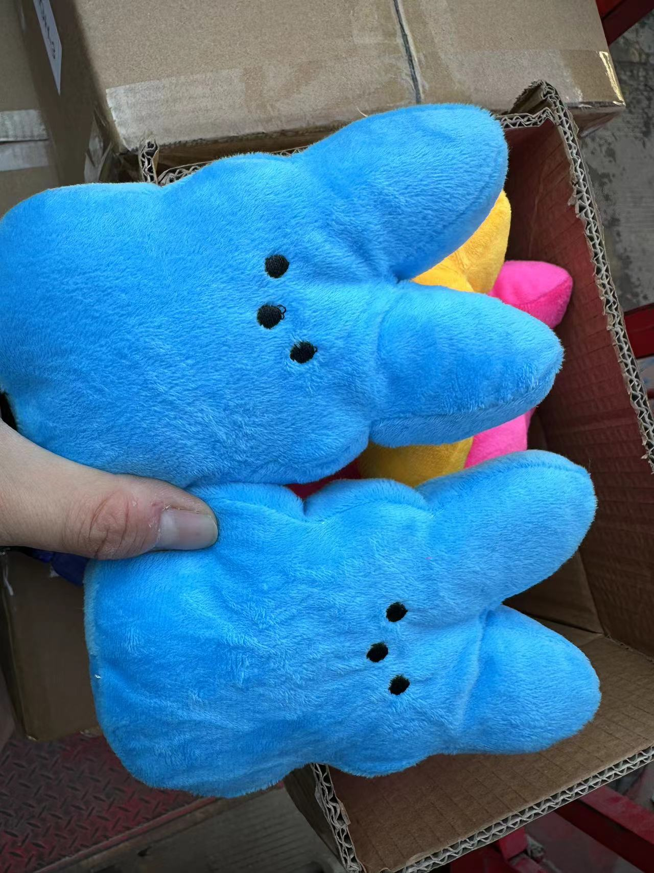 USA RTS Alwin New mixed  colors Easter peep rabbit with Zipper 15cm 20cm 25cm