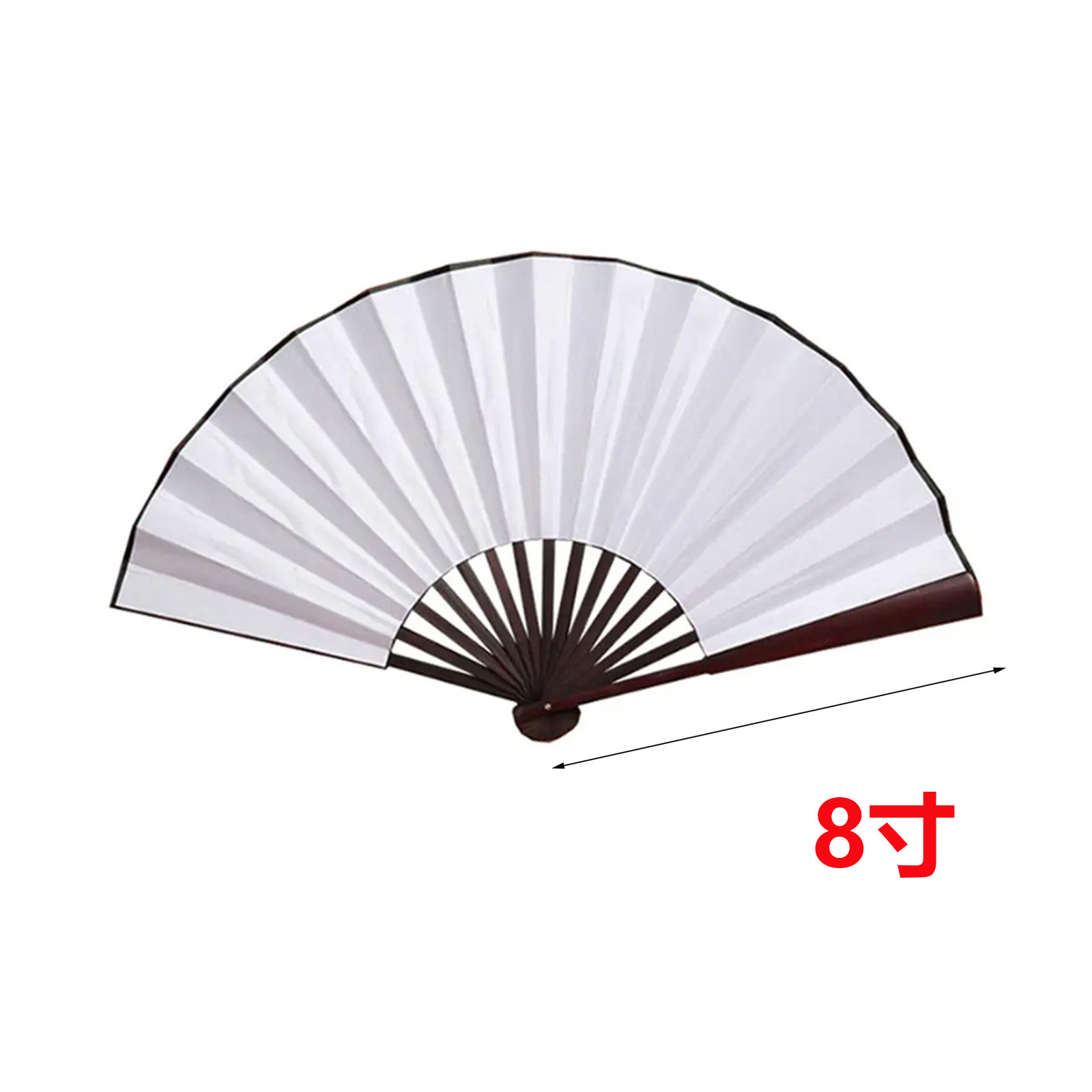 Alwin China RTS Sublimation Blank Folding Clack Fans 8inch 10inch Double Side