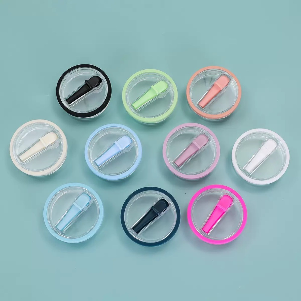 Alwin China RTS 40oz Lids with Plastic Straw LeakProof Mixed Color Hot Sale