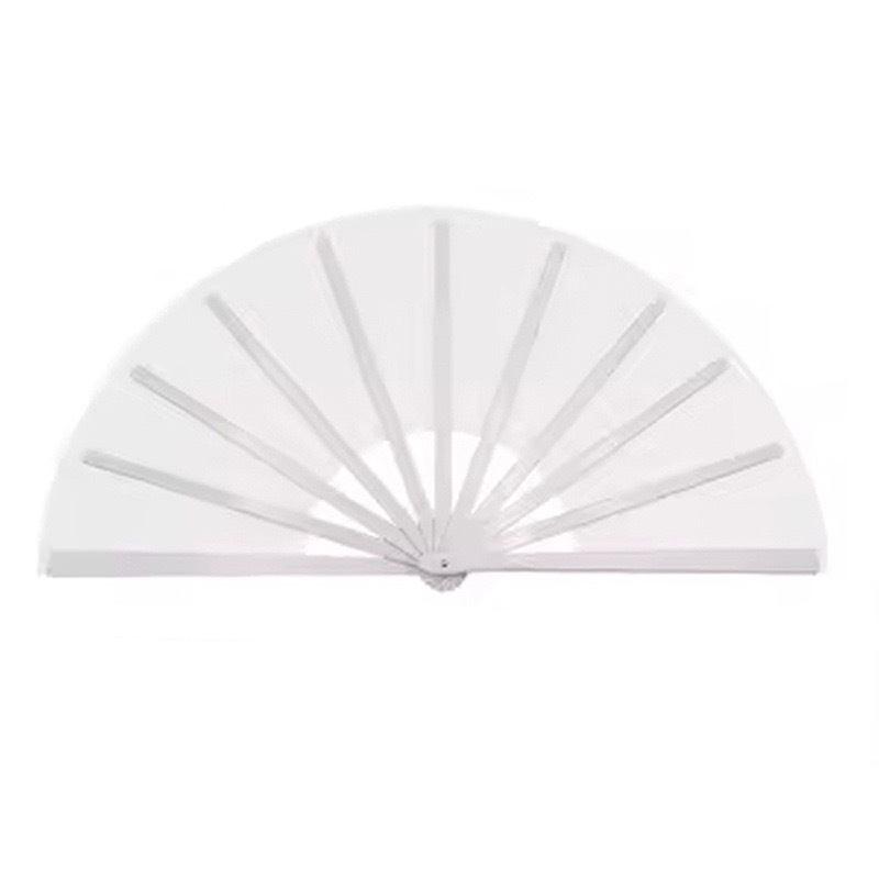 Alwin China RTS New Hot Sale 13inch Blank Polyester Fan Plastic Fan Handle Heat Sublimation Folding Fan