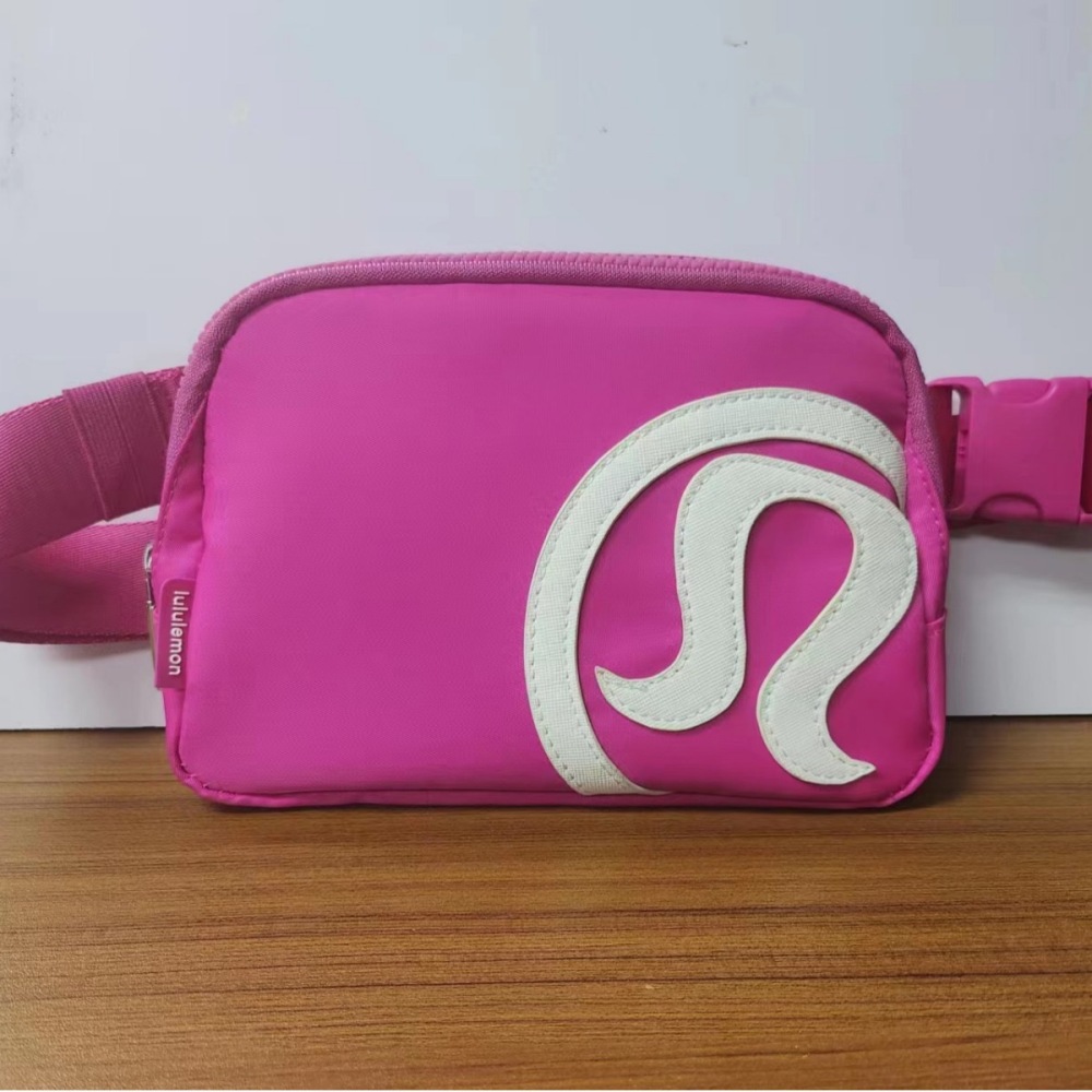 Alwin China RTS Lulu lemon 2L Cross-border Hot Selling Amazon Large Capacity Nylon Waterproof Sports Outdoor Waist Bag Chest Bag Crossbody Bag