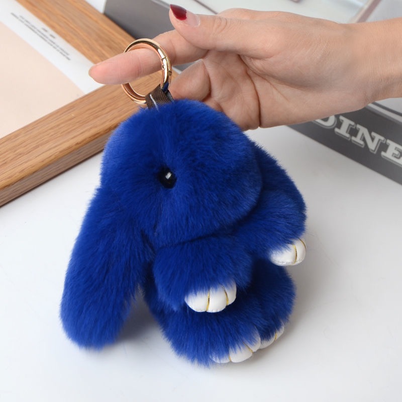 Alwin China RTS Imitation Rex Rabbit Fur Plush Bunny Pendant Little Rabbit Bag Hanging Pendant Meng Meng Rabbit Pendant Plush