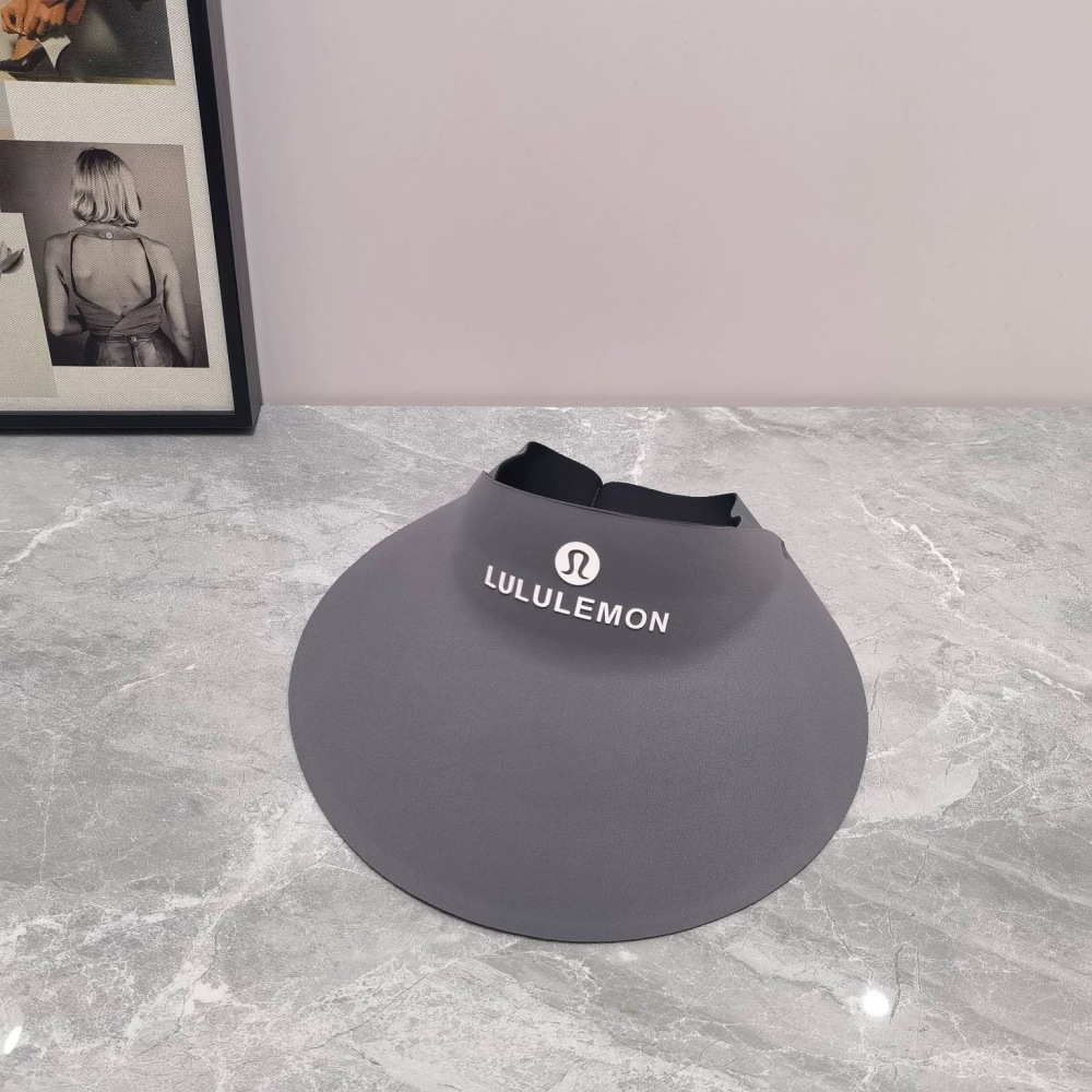 Alwin China RTS Lulu Lemon New Sun Protection Hat UV protection Hollow top Large brim seamless sunshade foldable sports sun hat