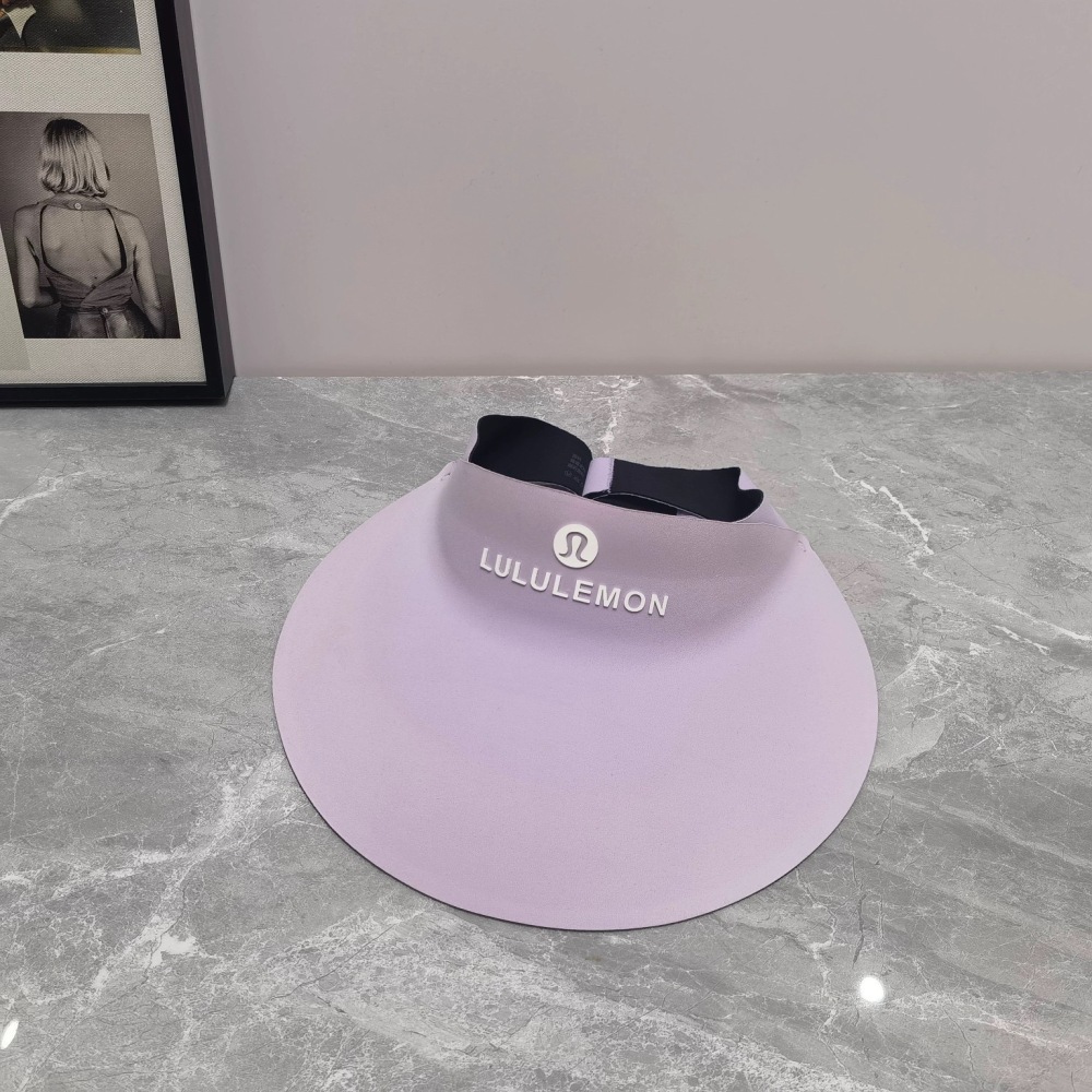 Alwin China RTS Lulu Lemon New Sun Protection Hat UV protection Hollow top Large brim seamless sunshade foldable sports sun hat