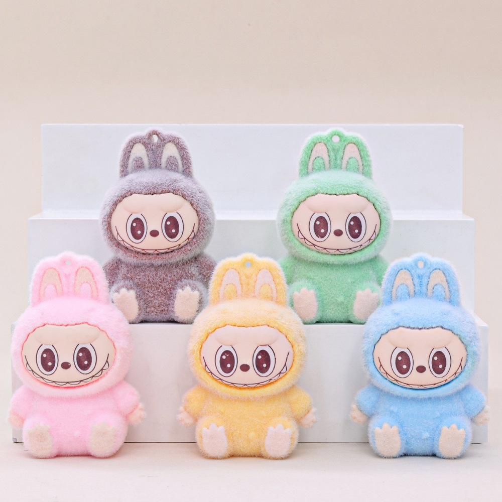 Alwin China RTS Hot Sale Labubu Keychain Cute Pendant Plush Keychain Mixed Color
