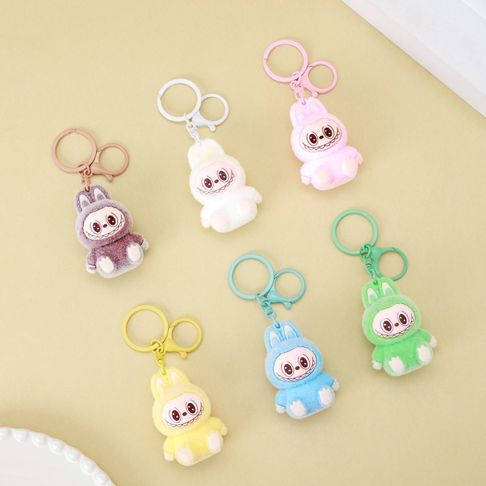 Alwin China RTS Hot Sale Labubu Keychain Cute Pendant Plush Keychain Mixed Color