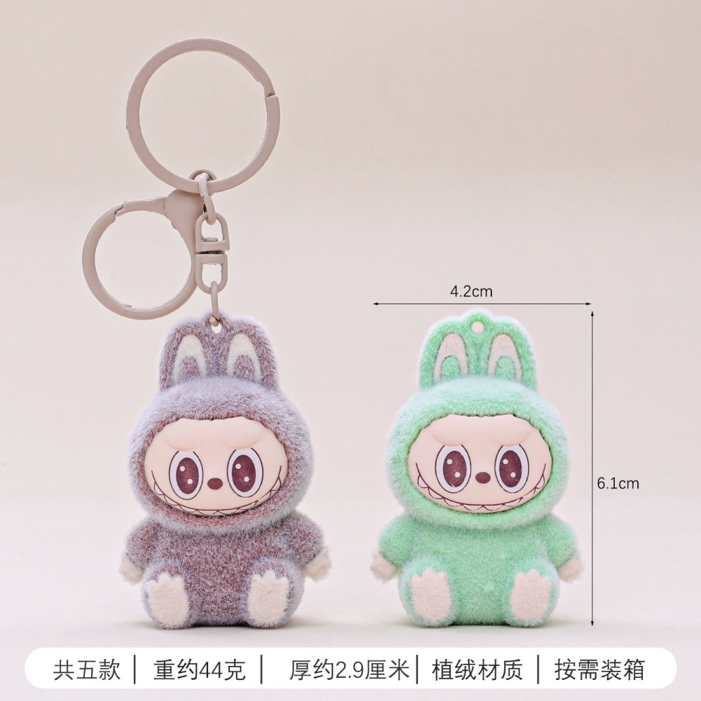 Alwin China RTS Hot Sale Labubu Keychain Cute Pendant Plush Keychain Mixed Color