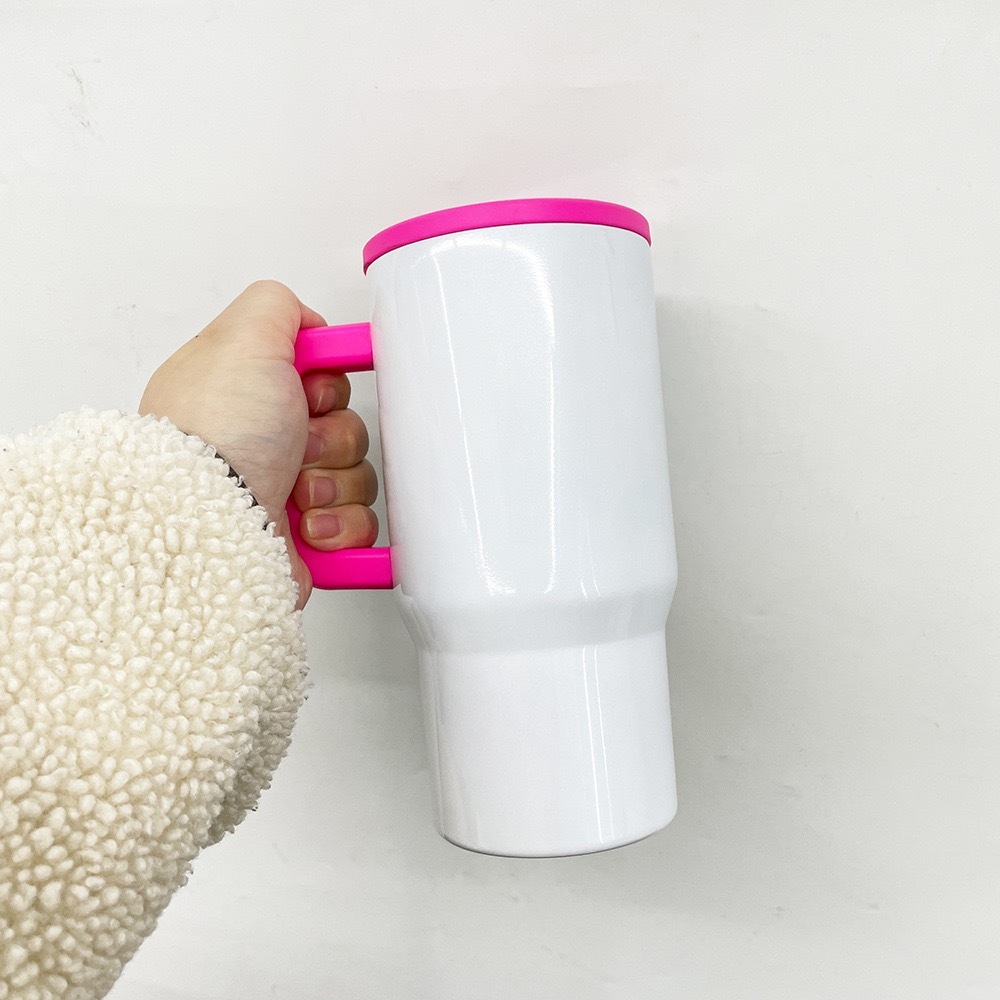 Alwin USA RTS New Arrival 20oz Leak Proof Sublimation Kids Mug White Macaron Mixed Color with Handle