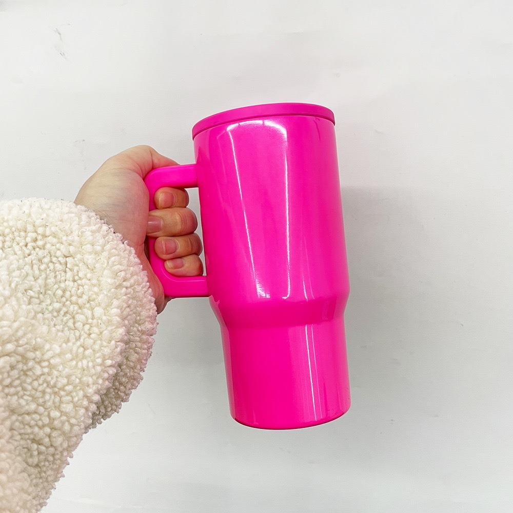 Alwin USA RTS New Arrival 20oz Leak Proof Sublimation Kids Mug White Macaron Mixed Color with Handle