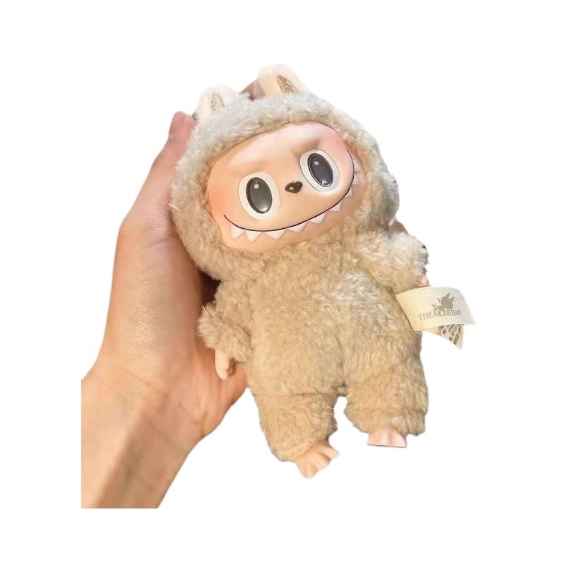 Alwin China RTS Cute Labubu Plush Doll Macaron Color Clothes Handmade Pendant