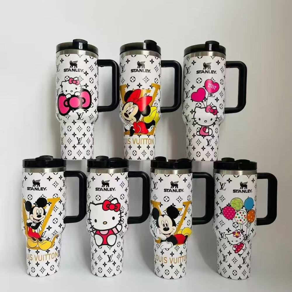 Alwin China RTS 40oz LV New Stanley Mug with 3 logo and box Hot Sale