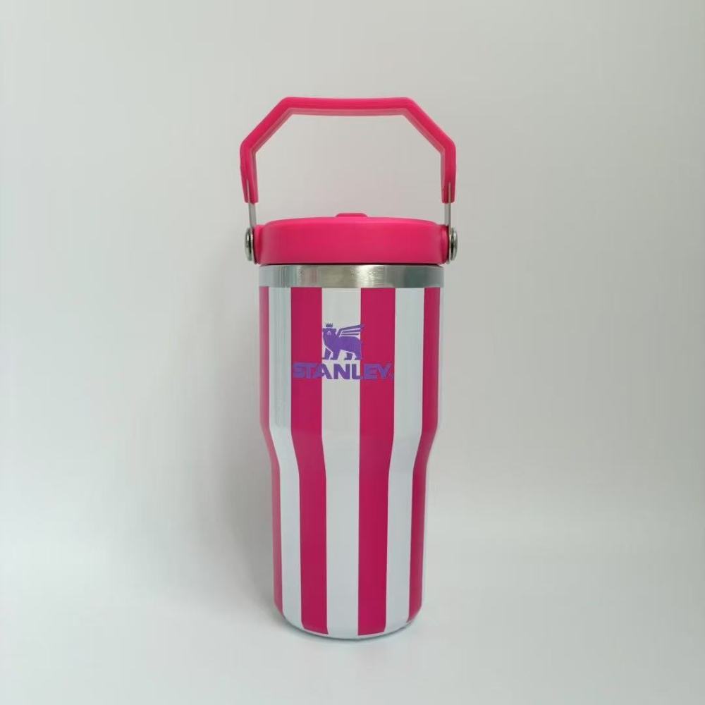 Alwin China RTS New Hot Sale 40oz 30oz 20oz Stanley Stripe Mug with Logo and Brown box Mixed Color
