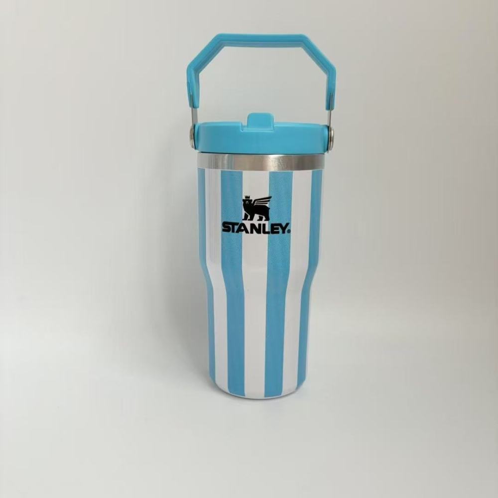 Alwin China RTS New Hot Sale 40oz 30oz 20oz Stanley Stripe Mug with Logo and Brown box Mixed Color