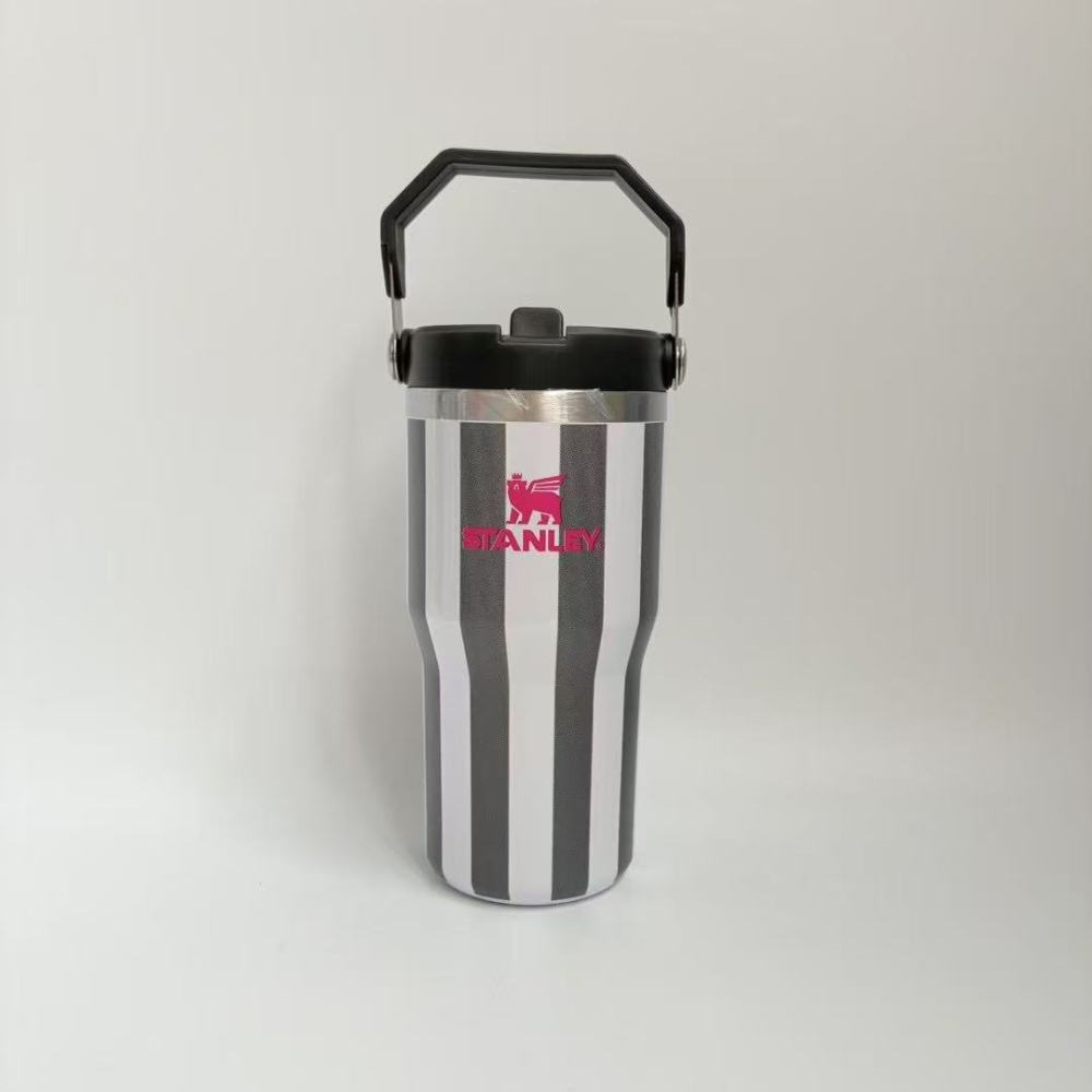 Alwin China RTS New Hot Sale 40oz 30oz 20oz Stanley Stripe Mug with Logo and Brown box Mixed Color