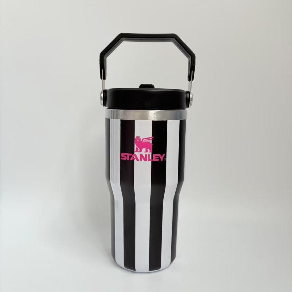 Alwin China RTS New Hot Sale 40oz 30oz 20oz Stanley Stripe Mug with Logo and Brown box Mixed Color