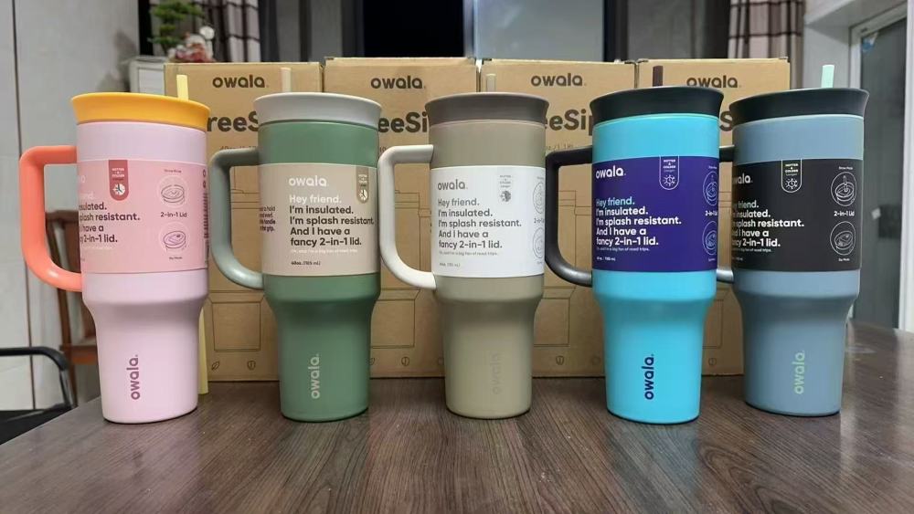 Alwin China RTS New Hot Sale 40oz Owala Freesip Insulated Mug with 2-in-1 lids and Straw Splash Resistant