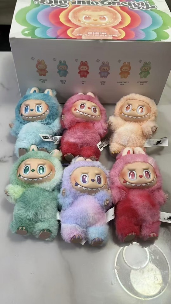 Alwin China RTS Cute Labubu Gen1.0 2.0 3.0 Plush Doll Macaron Color Clothes Handmade Pendant Blind Box