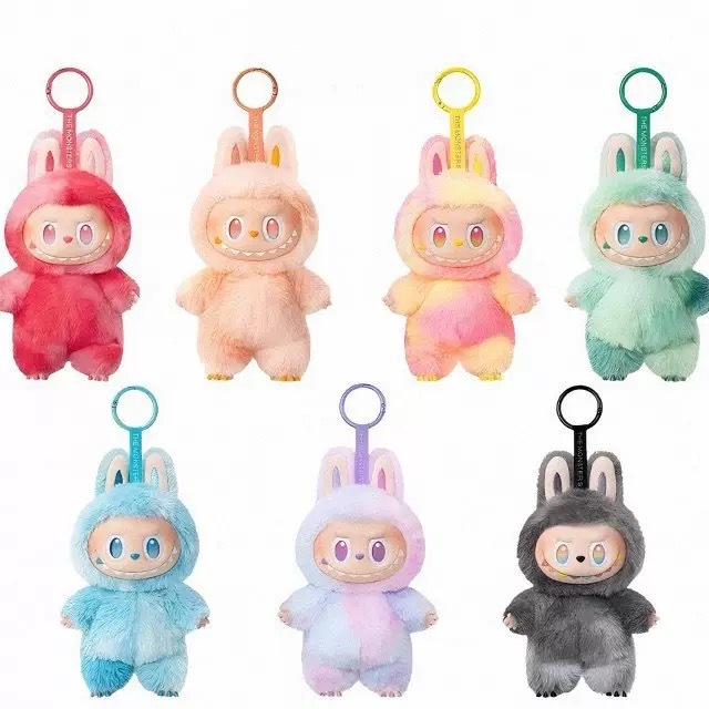 Alwin China RTS Cute Labubu Gen1.0 2.0 3.0 Plush Doll Macaron Color Clothes Handmade Pendant Blind Box