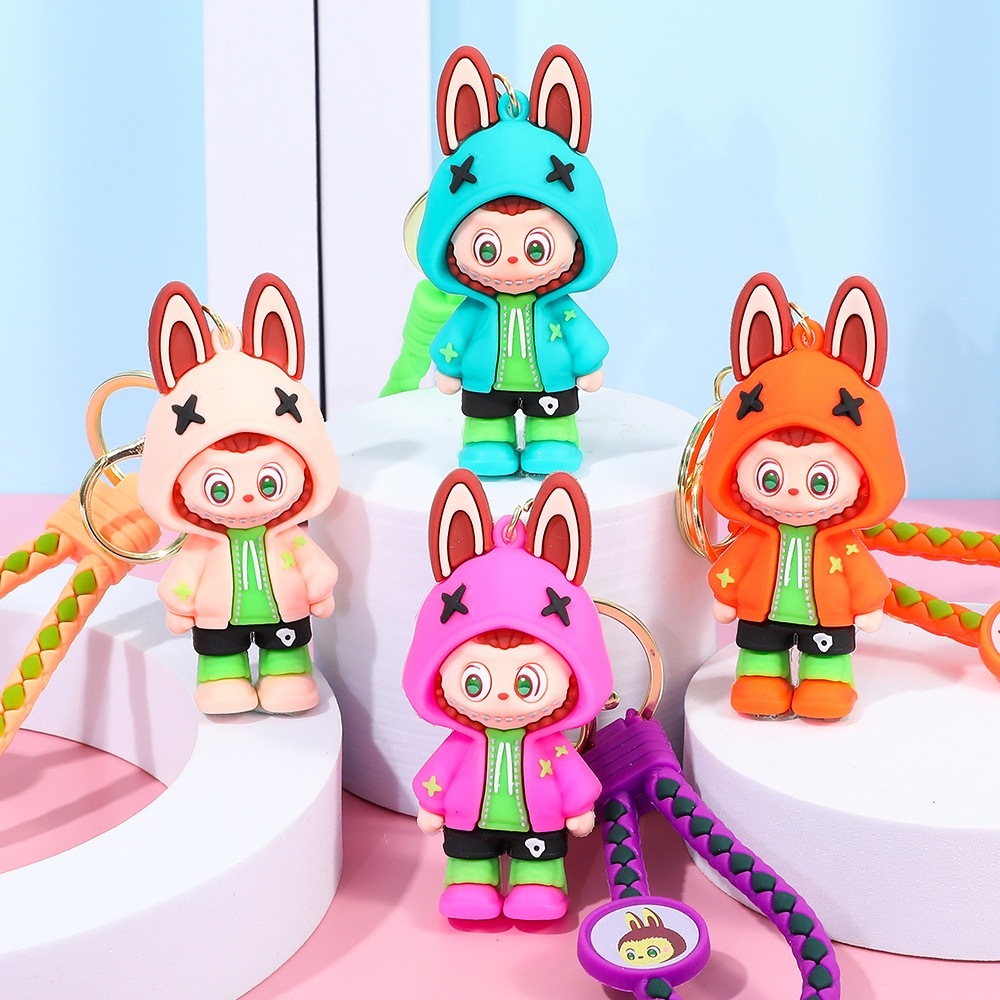Alwin China RTS Labubu Plush Keychain Whole Cartoon Pendant New Hot Sale