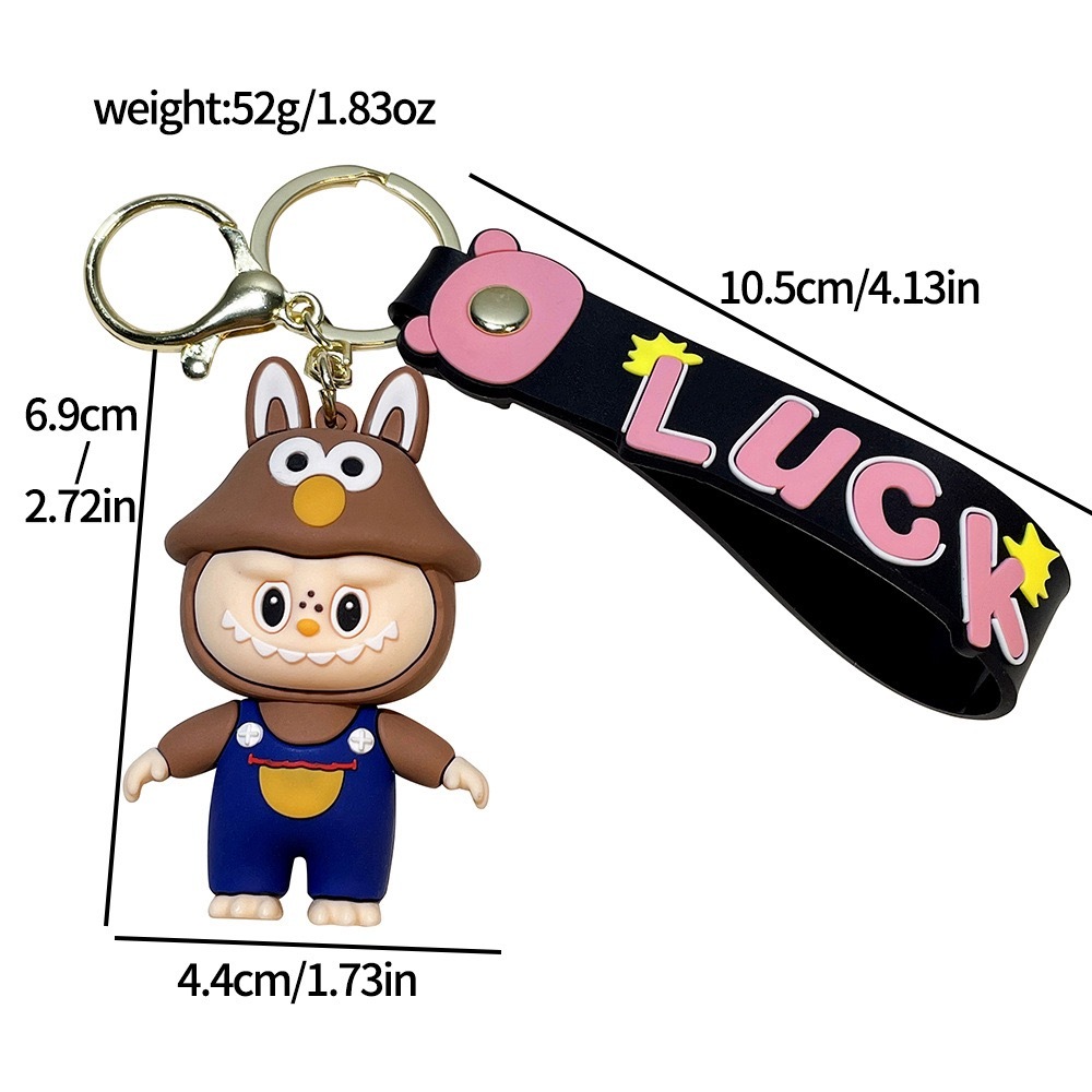 Alwin China RTS Labubu Plush Keychain Whole Cartoon Pendant New Hot Sale