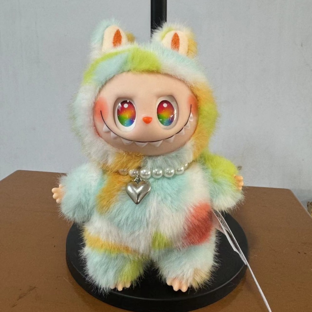 Alwin China RTS Cute Labubu Gen1.0 2.0 3.0 Plush Doll Macaron Color Clothes Handmade Pendant Blind Box