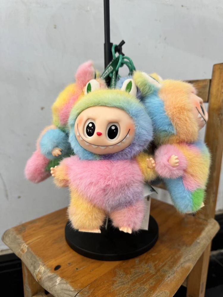 Alwin China RTS Cute Labubu Gen1.0 2.0 3.0 Plush Doll Macaron Color Clothes Handmade Pendant Blind Box