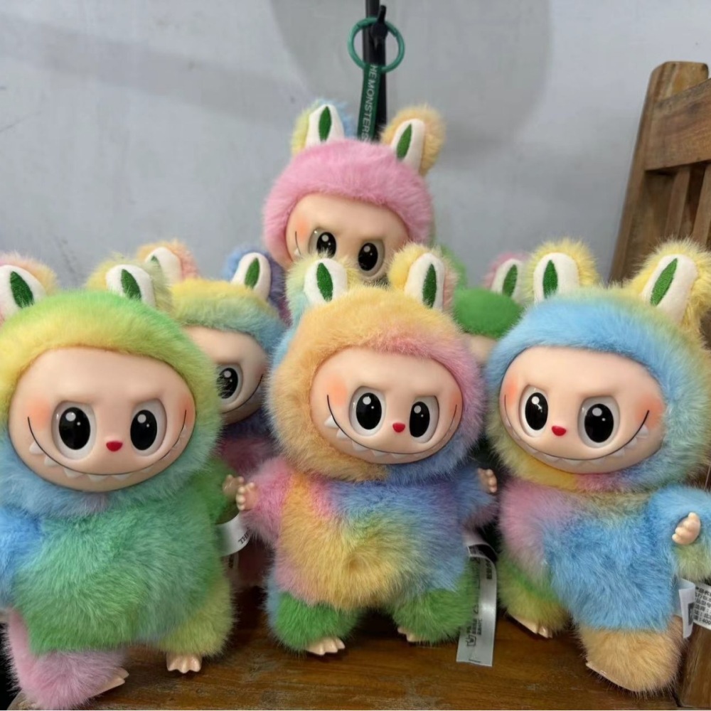 Alwin China RTS Cute Labubu Gen1.0 2.0 3.0 Plush Doll Macaron Color Clothes Handmade Pendant Blind Box