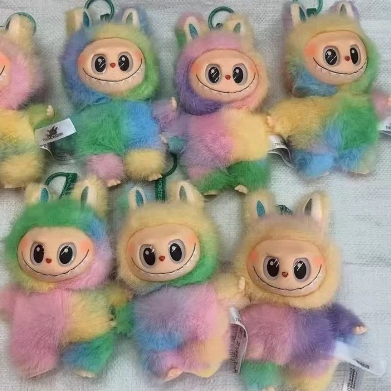 Alwin China RTS Cute Labubu Gen1.0 2.0 3.0 Plush Doll Macaron Color Clothes Handmade Pendant Blind Box