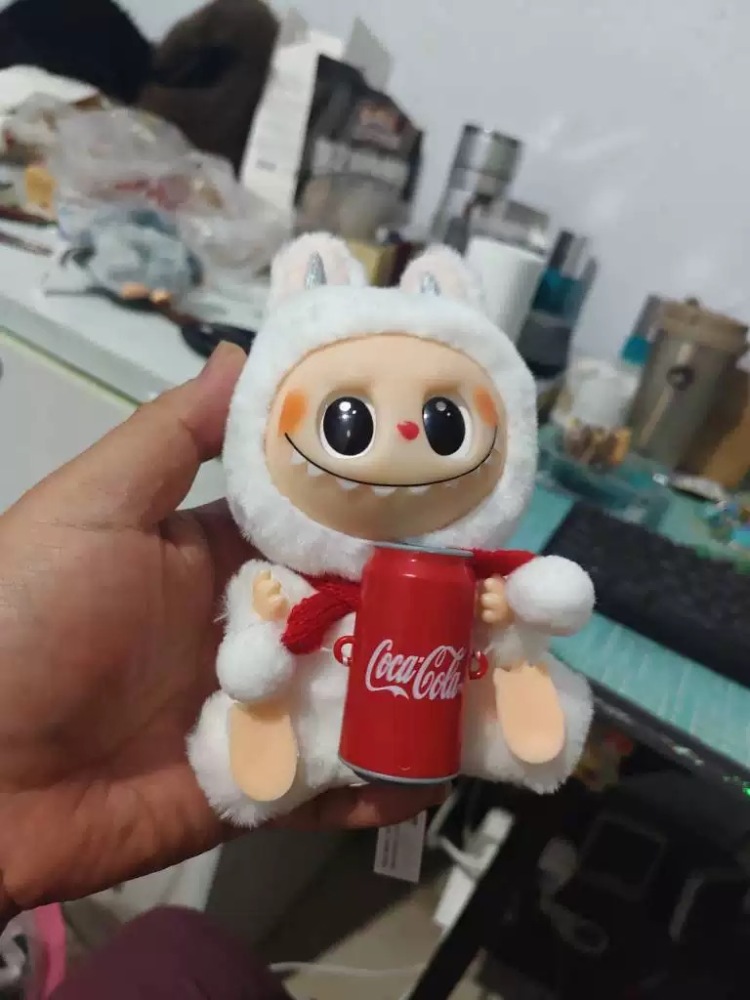 Alwin China RTS Cute Labubu Gen1.0 2.0 3.0 4.0 5.0 Plush Doll Cola Macaron Color Clothes Handmade Pendant Blind Box
