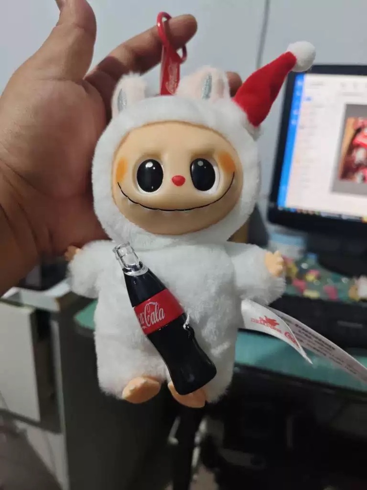 Alwin China RTS Cute Labubu Gen1.0 2.0 3.0 4.0 5.0 Plush Doll Cola Macaron Color Clothes Handmade Pendant Blind Box