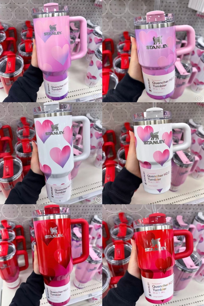 Alwin China RTS New 40oz 20oz Valentine Stanley Mug Hot Sale