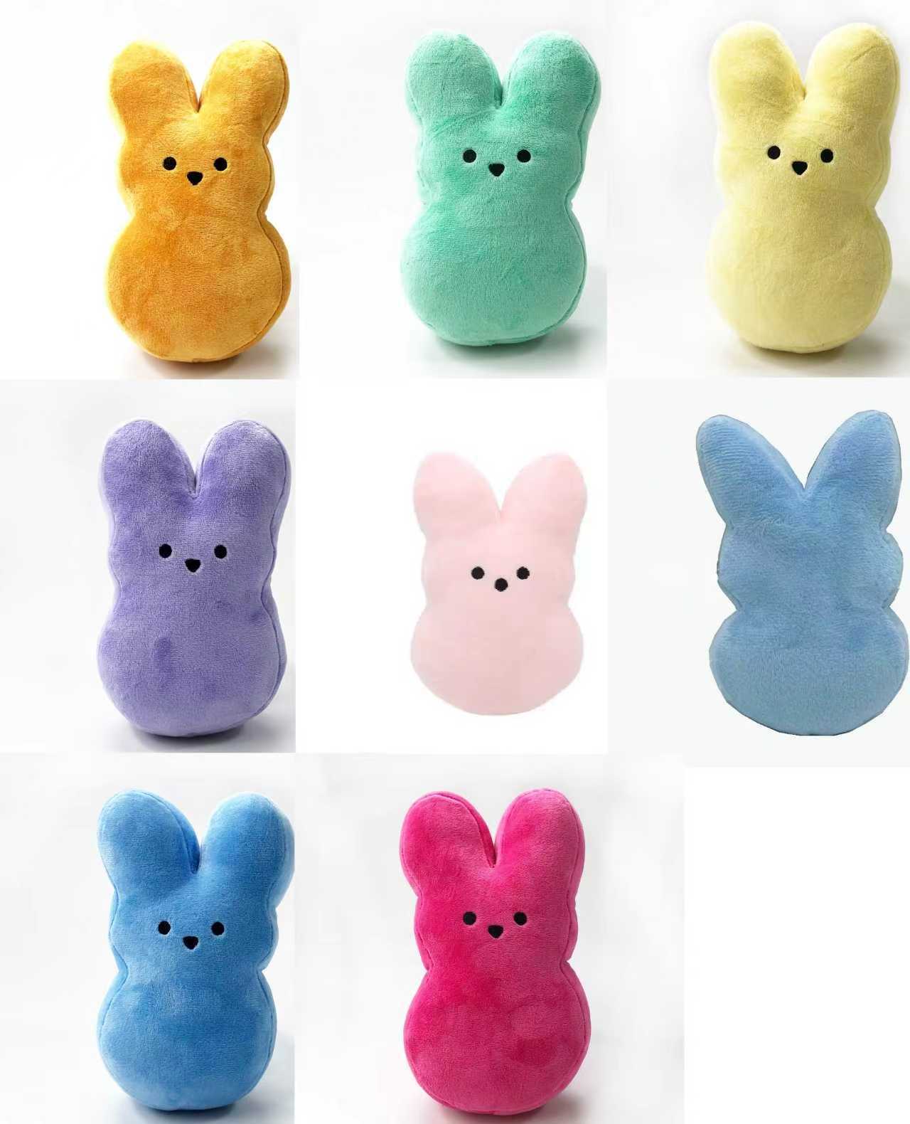 USA RTS Alwin New mixed  colors Easter peep rabbit with Zipper 15cm 20cm 25cm