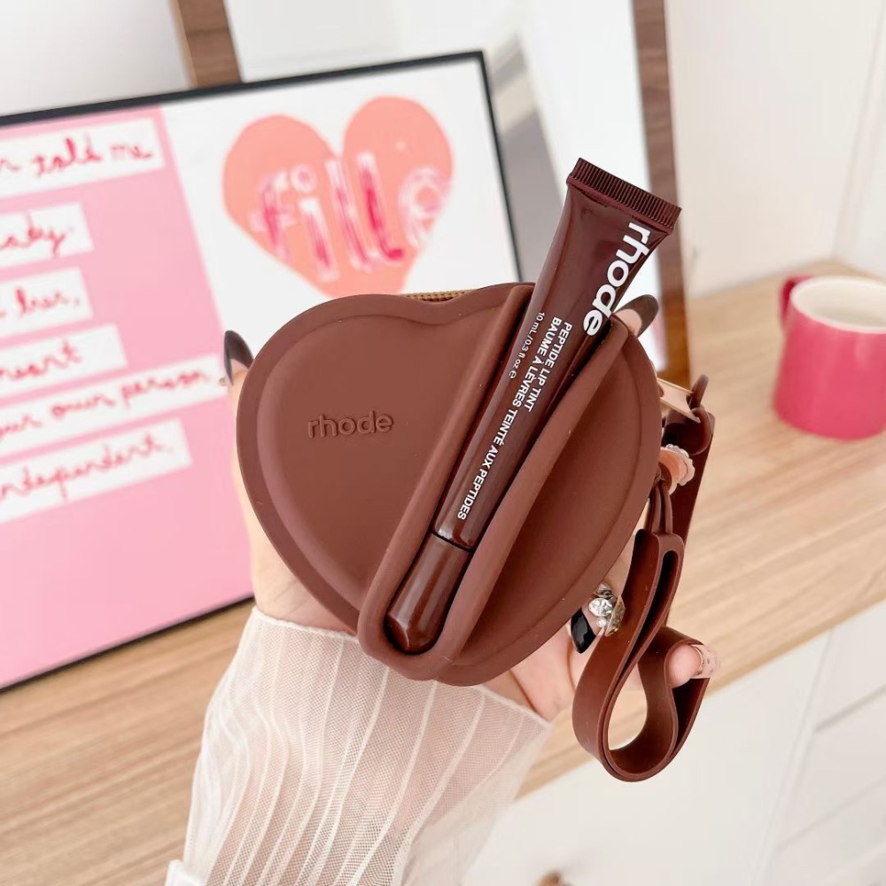 Alwin China RTS Hot Sale Rhode Lip Gloss Balm Wallet Coin Purse Small Carry Pouch with lipsticks