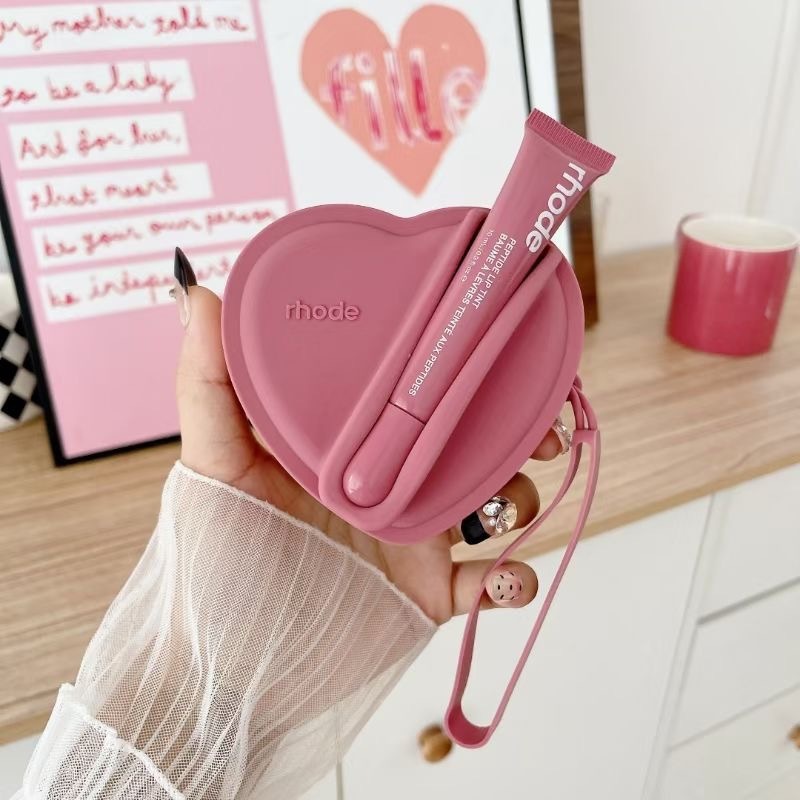 Alwin China RTS Hot Sale Rhode Lip Gloss Balm Wallet Coin Purse Small Carry Pouch with lipsticks