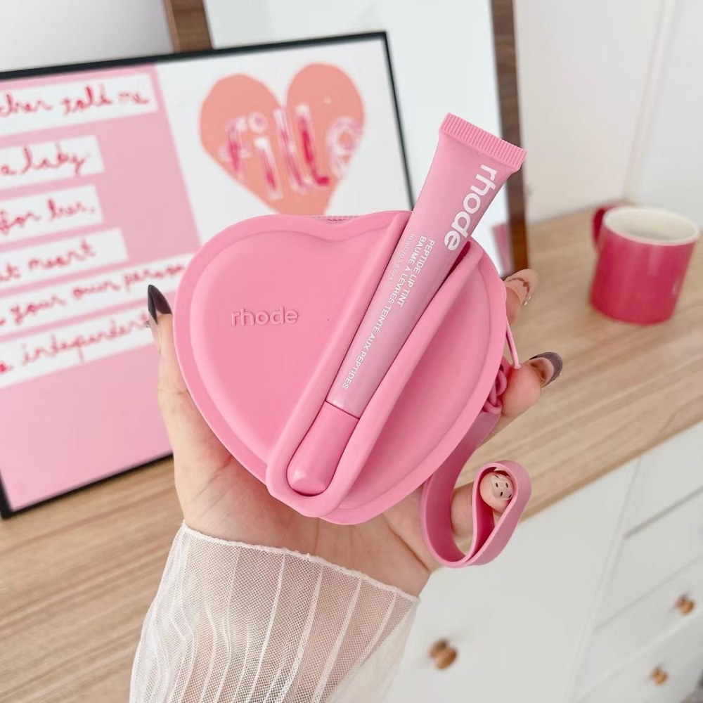 Alwin China RTS Hot Sale Rhode Lip Gloss Balm Wallet Coin Purse Small Carry Pouch with lipsticks