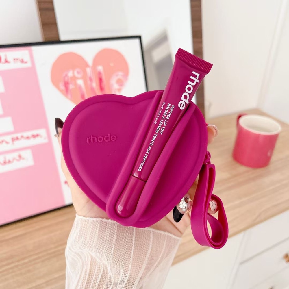 Alwin China RTS Hot Sale Rhode Lip Gloss Balm Wallet Coin Purse Small Carry Pouch with lipsticks