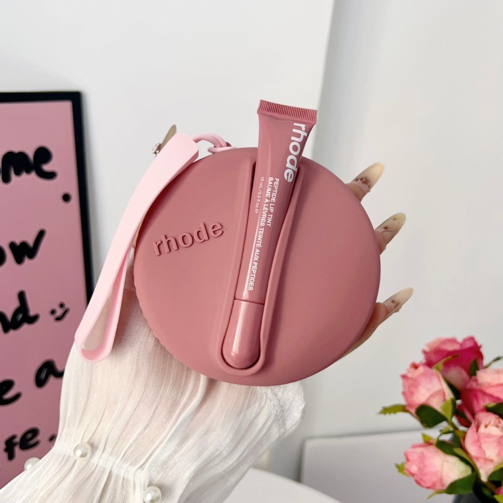 Alwin China RTS Hot Sale Rhode Lip Gloss Balm Wallet Coin Purse Small Carry Pouch with lipsticks