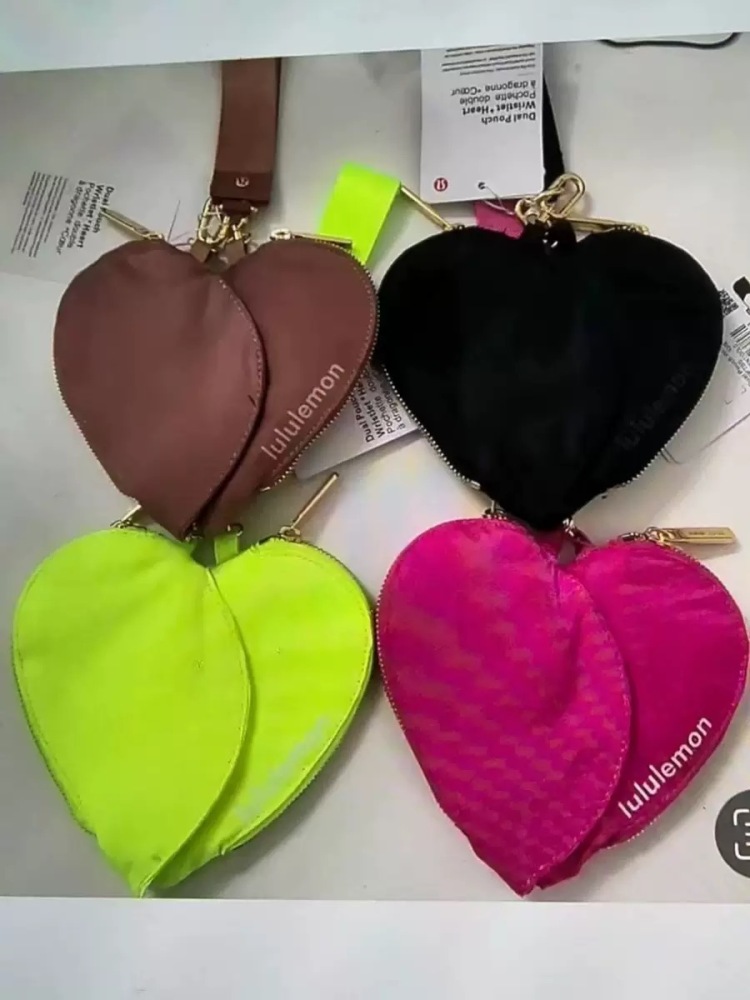 Alwin China RTS New LuLu Lemon Heart Wrist Bag Hot Sale
