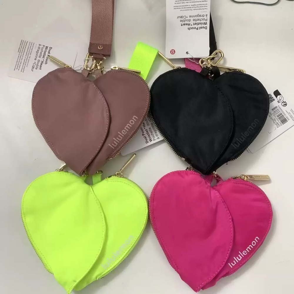 Alwin China RTS New LuLu Lemon Heart Wrist Bag Hot Sale