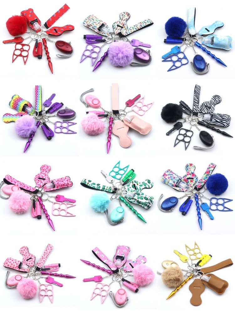 Alwin China RTS Popular Defense Keychain Sets Mixed Color Hot Sale