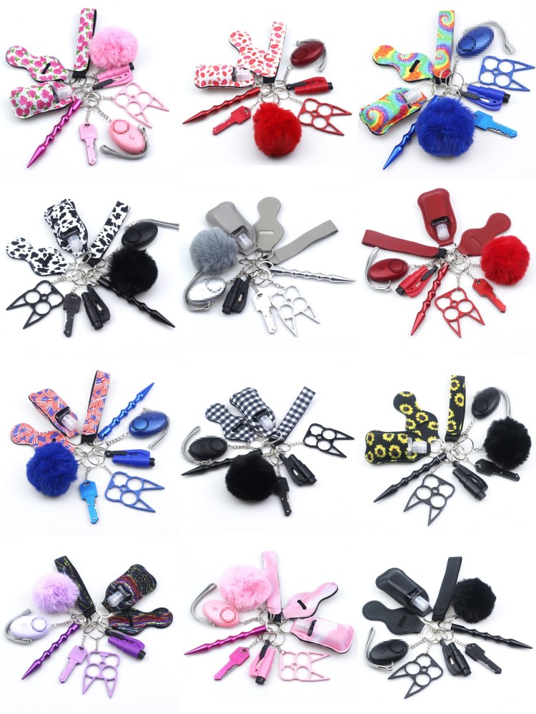 Alwin China RTS Popular Defense Keychain Sets Mixed Color Hot Sale